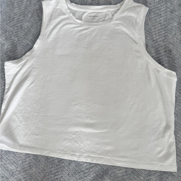 Old Navy White Sleeveless Muscle Crop Top - XXL / 2X - Picture 4 of 4